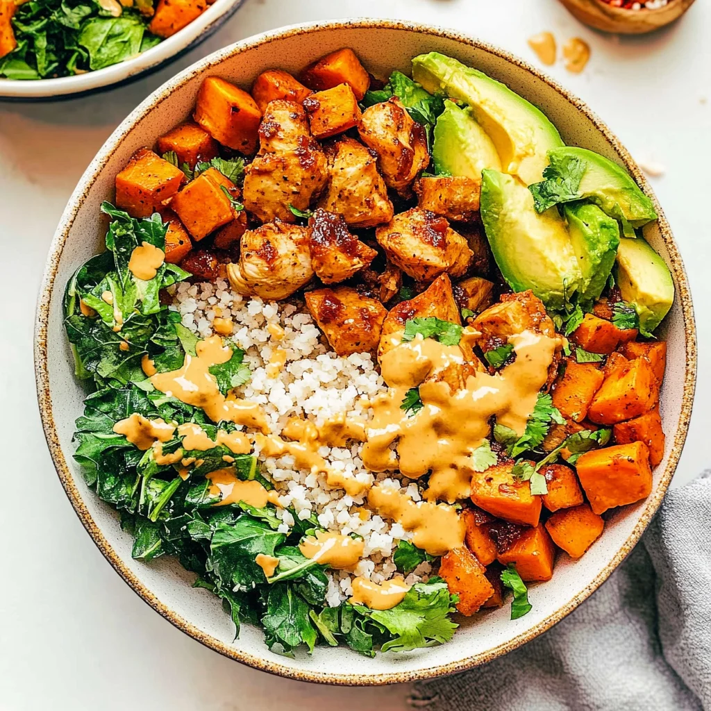 Chicken & Sweet Potato Buddha Bowl: Nourishing Delight