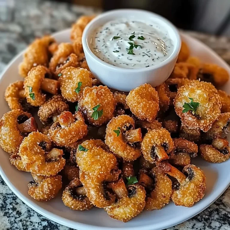 Crispy Fried Mushrooms with Cool Ranch Dip: Irresistible …