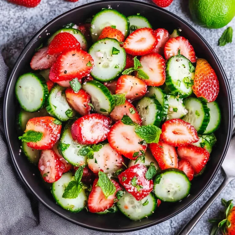 Cucumber Strawberry Salad: Just 6 Ingredients to Wow!