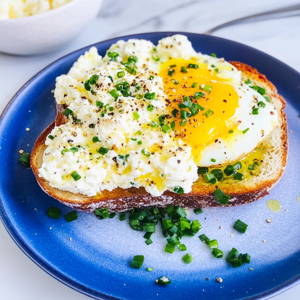 Easy 6-Ingredient Egg and Ricotta Toast: Creamy Delight