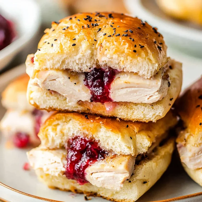 Havarti Cranberry Turkey Sliders: A Flavor Explosion!