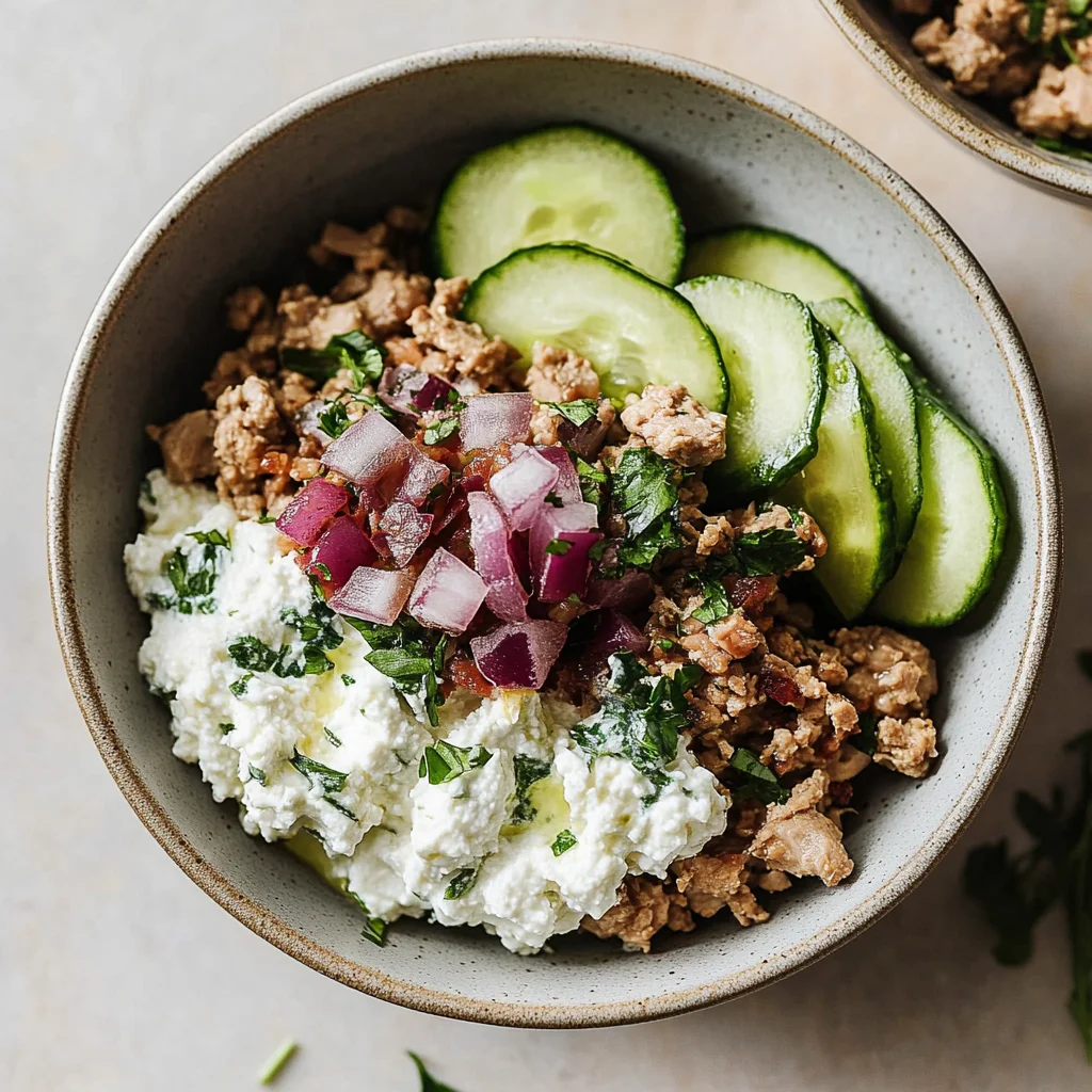 Healthy Greek Ground Chicken Bowls: Flavorful & Easy
