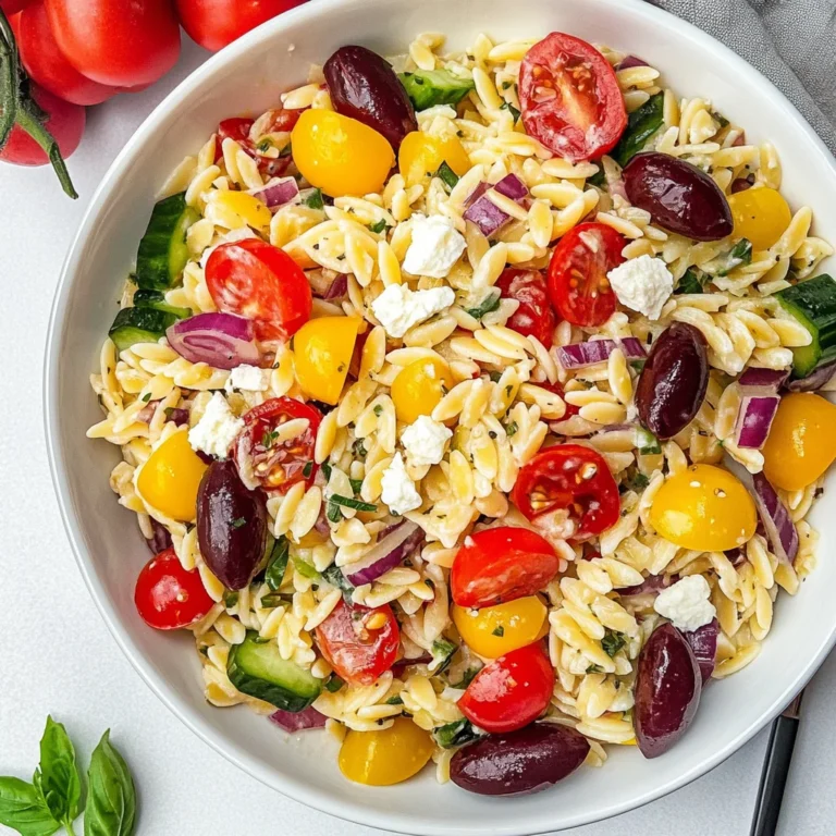 Mediterranean Orzo Salad Recipe: Fresh and Flavorful Delight