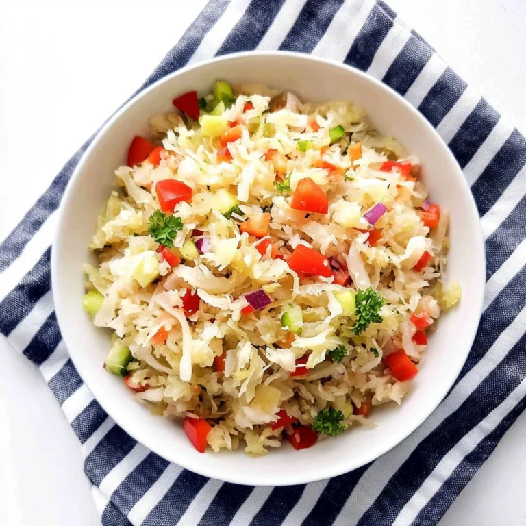 Old Fashion Sauerkraut Salad: Tangy and Crunchy Delight