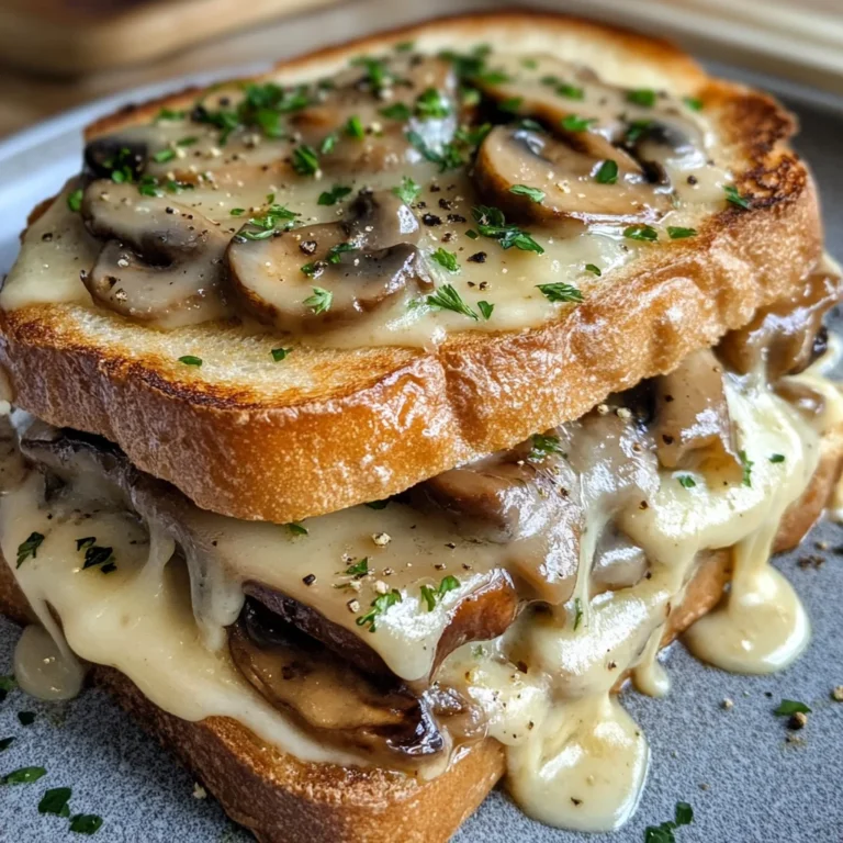 Swiss Mushroom Melt: Cheesy Comfort Food Delight