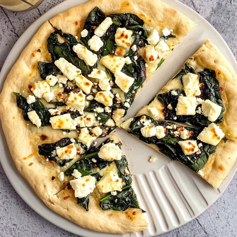 Tasty Spinach and Feta Flatbread Pizza: A Flavor Explosion