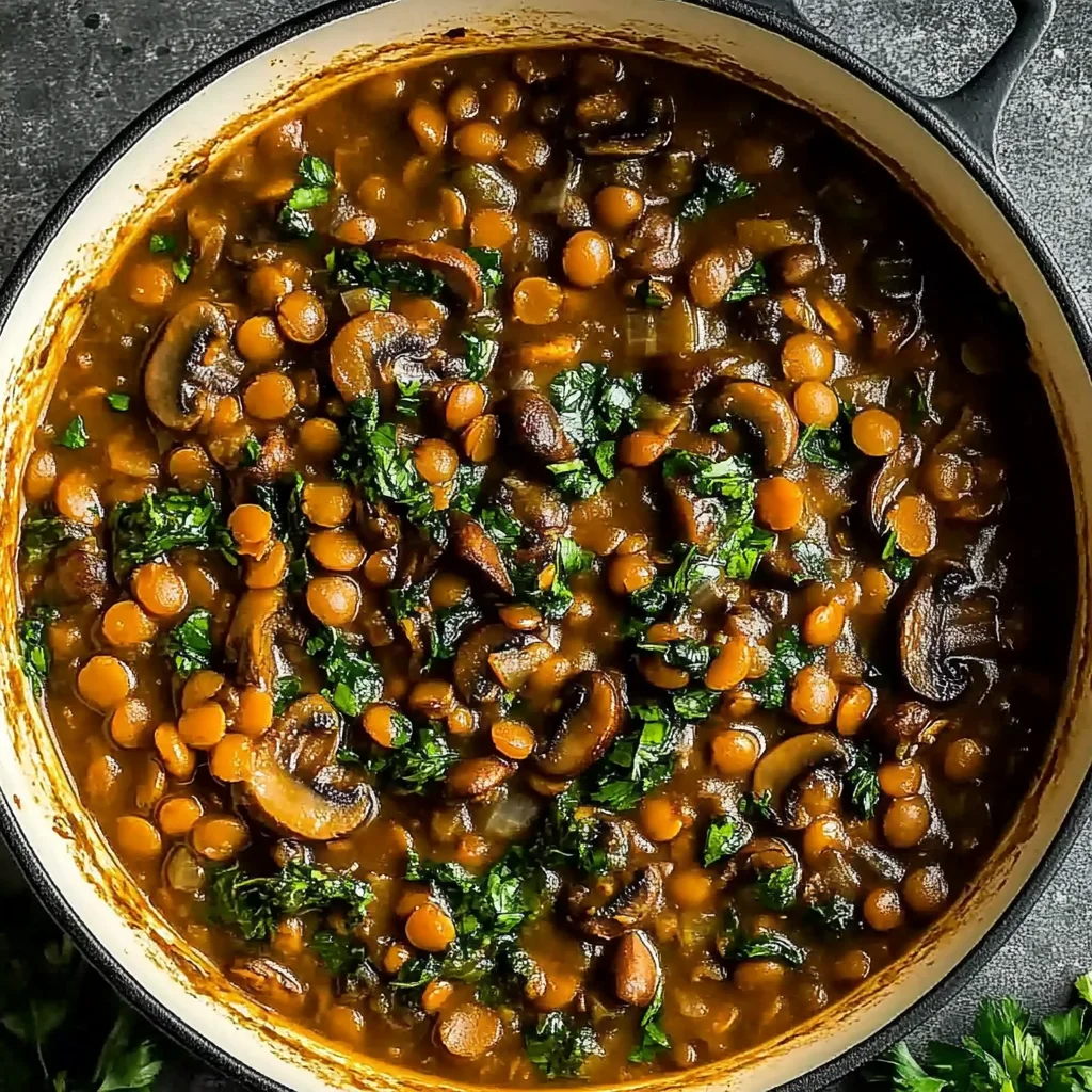 Vegan Lentil Mushroom Stew: Heartwarming & Delicious