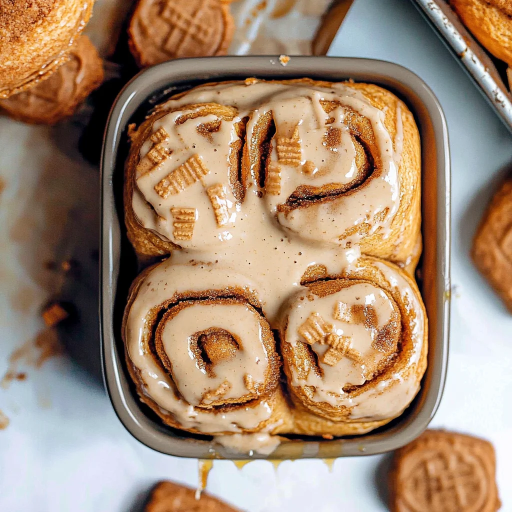 Biscoff Cookie Butter Cinnamon Rolls Recipe: Gooey Delight