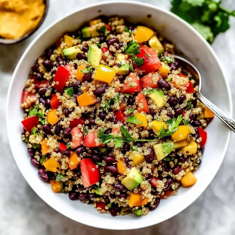 Black Bean Quinoa Salad Recipe: Fresh and Flavorful Delight