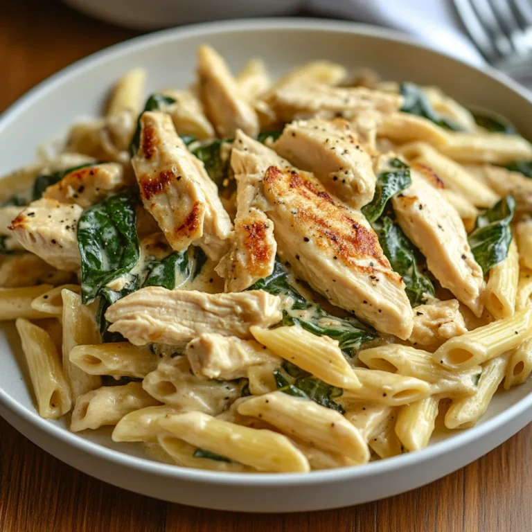 Chicken Spinach Penne: Creamy Comfort in Every Bite