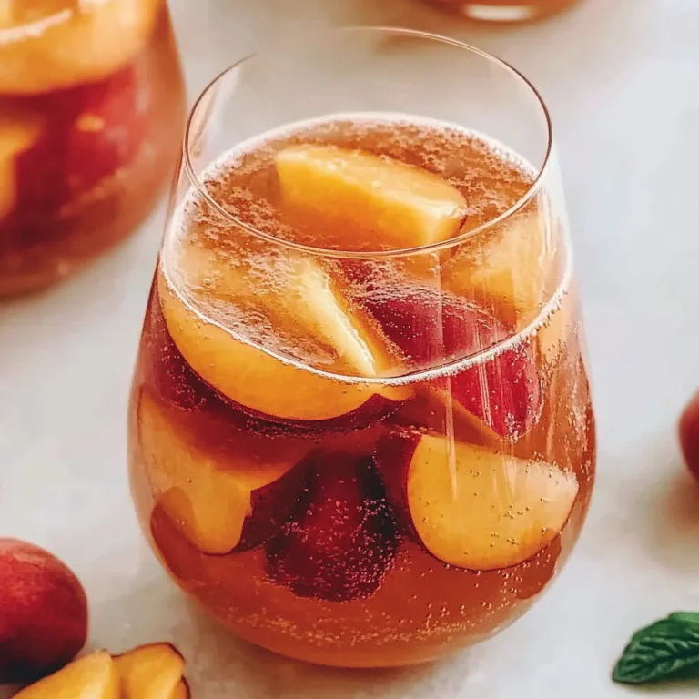 Chilled Peach Moscato Sangria: A Refreshing Summer Delight