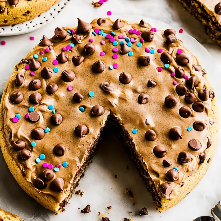 Chocolate Chip Cookie Cake Recipe with Buttercream Frosti…