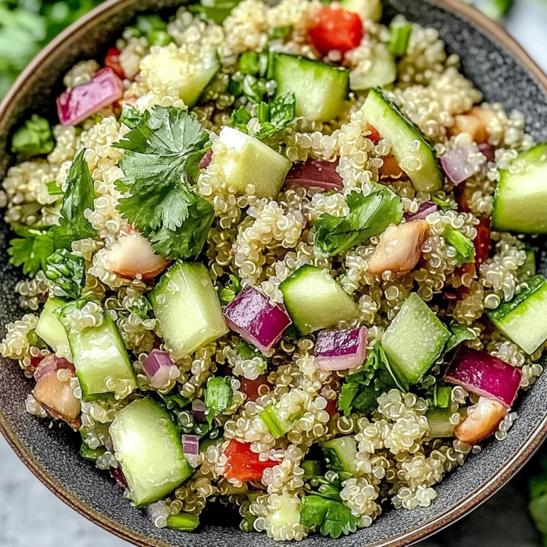 Cilantro Lime Quinoa Salad: Refreshingly Zesty Delight