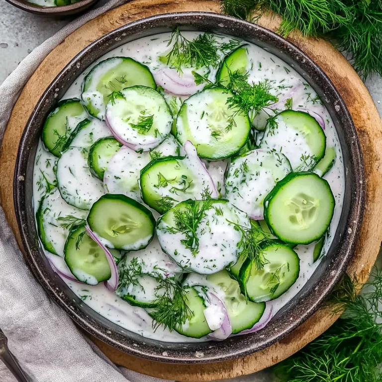 Creamy Cucumber Salad: Refreshingly Delicious Delight