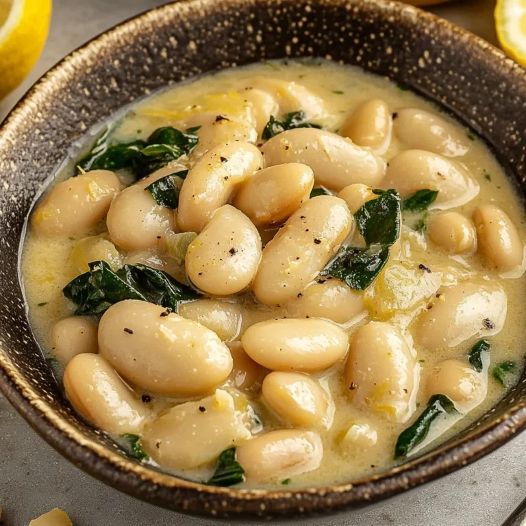 Creamy Lemon Garlic Butter Beans: A Cozy Delight