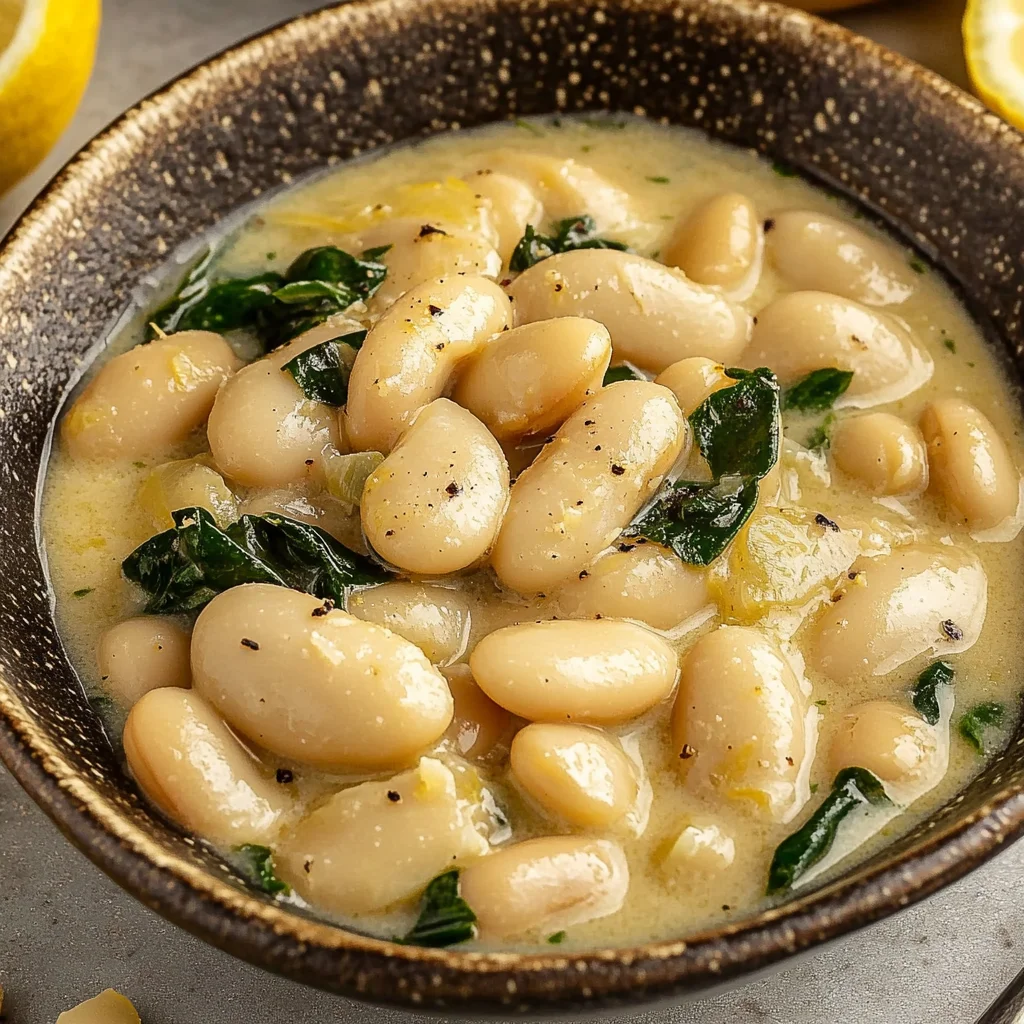 Creamy Lemon Garlic Butter Beans: A Cozy Delight