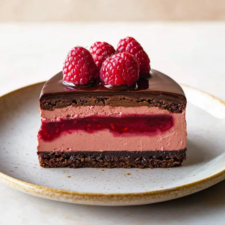 Dark Chocolate Raspberry Mousse Cake: Heavenly Indulgence