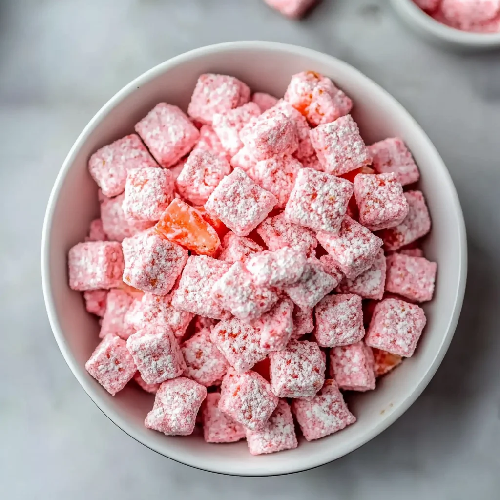 Easy Strawberry Shortcake Puppy Chow: Sweet & Crunchy Treat