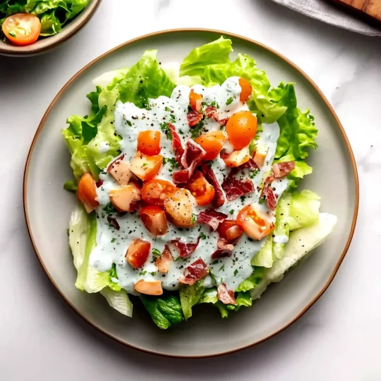 Easy Wedge Salad: Crisp and Creamy Delight