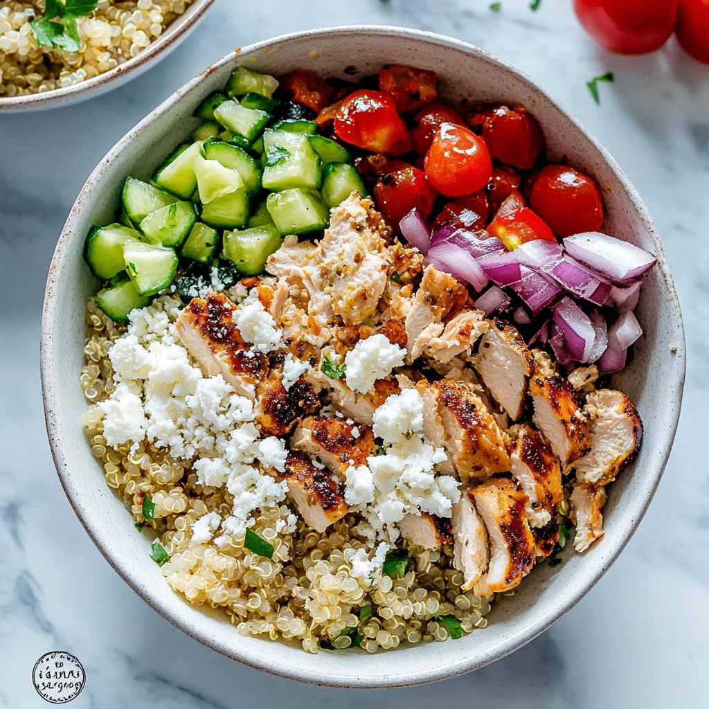 Greek Chicken Quinoa Bowl: Wholesome and Flavorful Delight