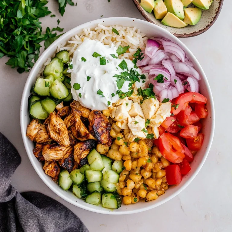 Homemade Chicken Gyro Bowl: Fresh and Flavorful Delight