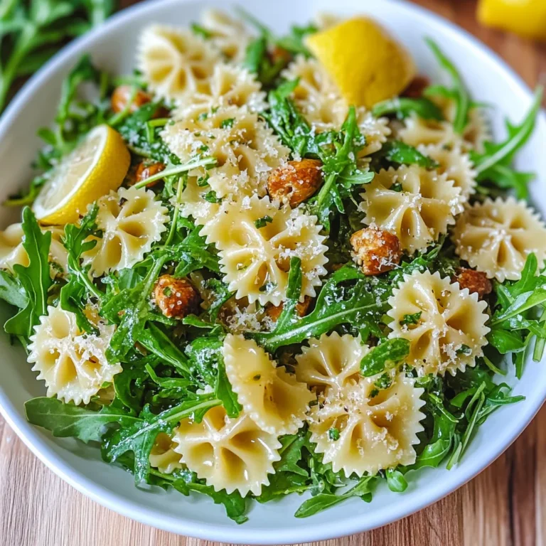 Lemon Arugula Pasta Salad: Refreshingly Zesty Delight