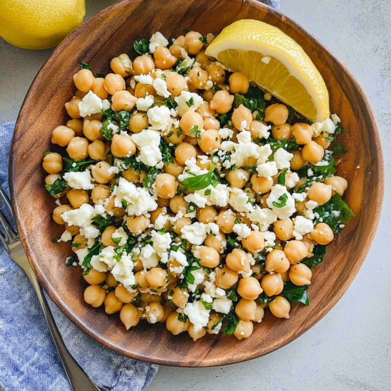 Lemony Chickpea Feta Salad (Gluten Free): Refreshing Delight
