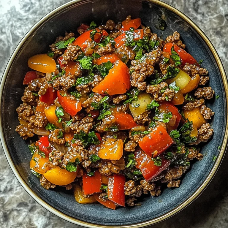 Mediterranean Ground Beef Stir Fry: Quick and Colorful De…
