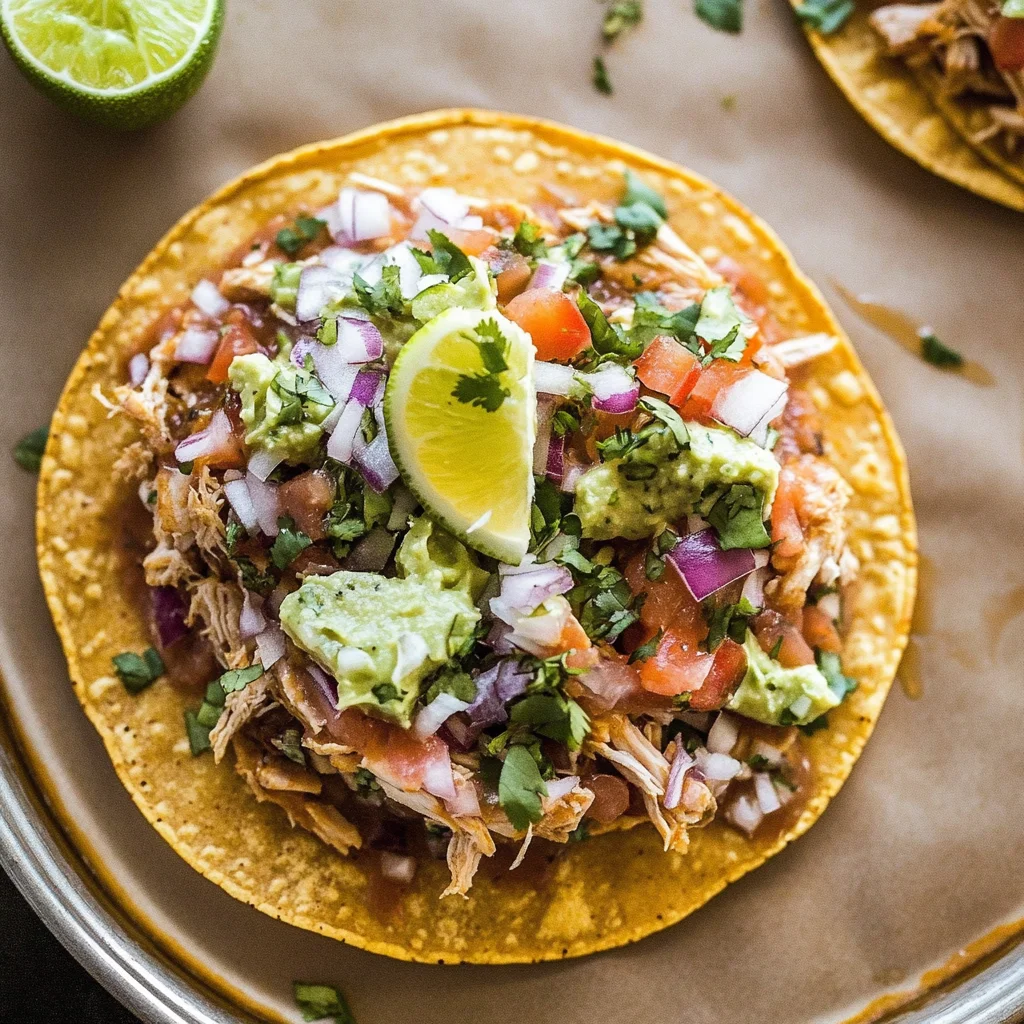 Mexican Rotisserie Chicken Tostadas: Quick & Delicious