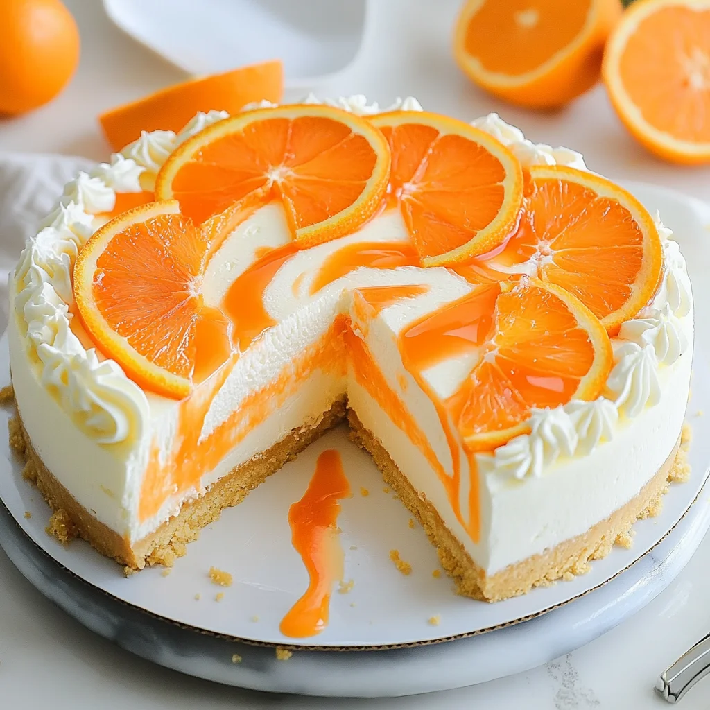 No-Bake Orange Creamsicle Cheesecake: Creamy & Refreshing