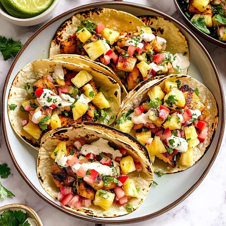 One-Pan Chicken and Pineapple Tacos: A Tropical Delight