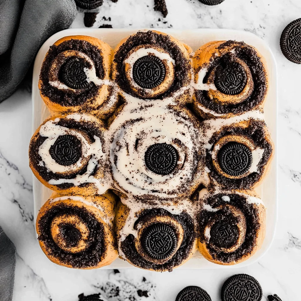 Oreo Cookies and Cream Cinnamon Rolls: Irresistibly Sweet