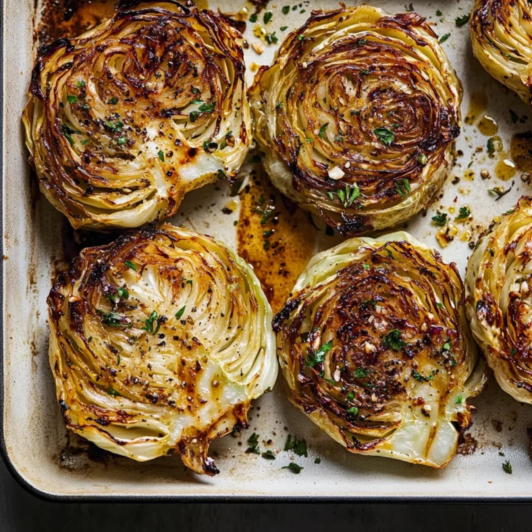 Oven Roasted Garlic Cabbage Steaks: Delightfully Flavorful