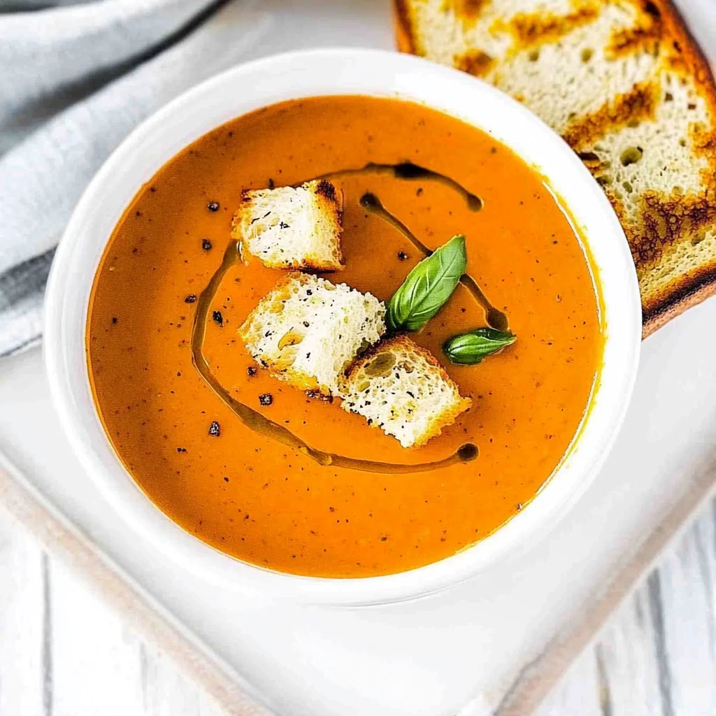 Roasted Tomato Basil Soup: Cozy and Delicious Comfort Food