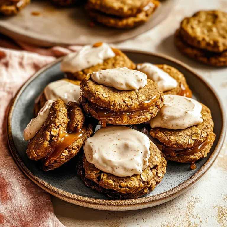 Salted Caramel Gingerbread Oatmeal Cream Pies: Cozy Delight