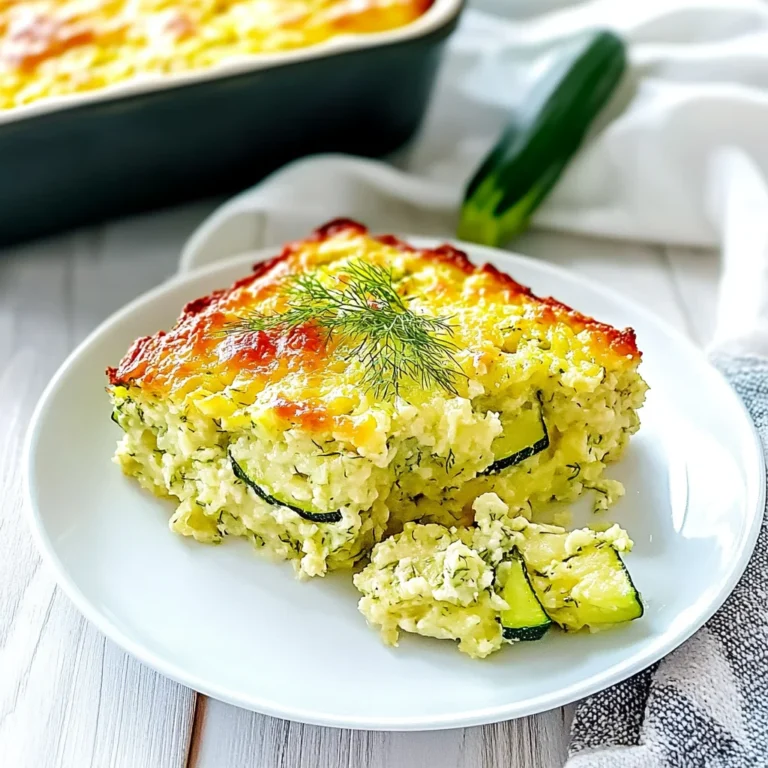 Simple Zucchini Dill Casserole: Fresh and Flavorful Delight