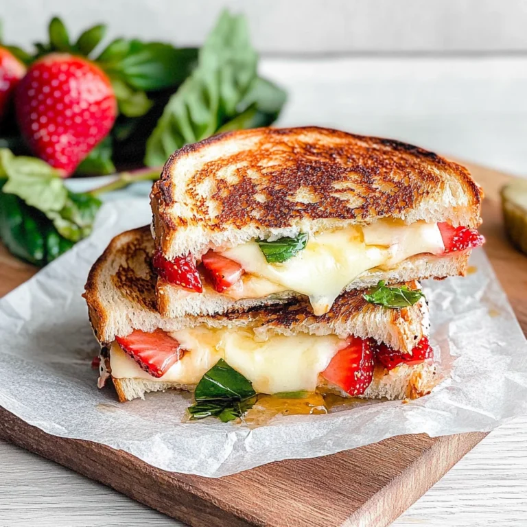 Strawberry Balsamic Brie Grilled Cheese: Creamy Delight