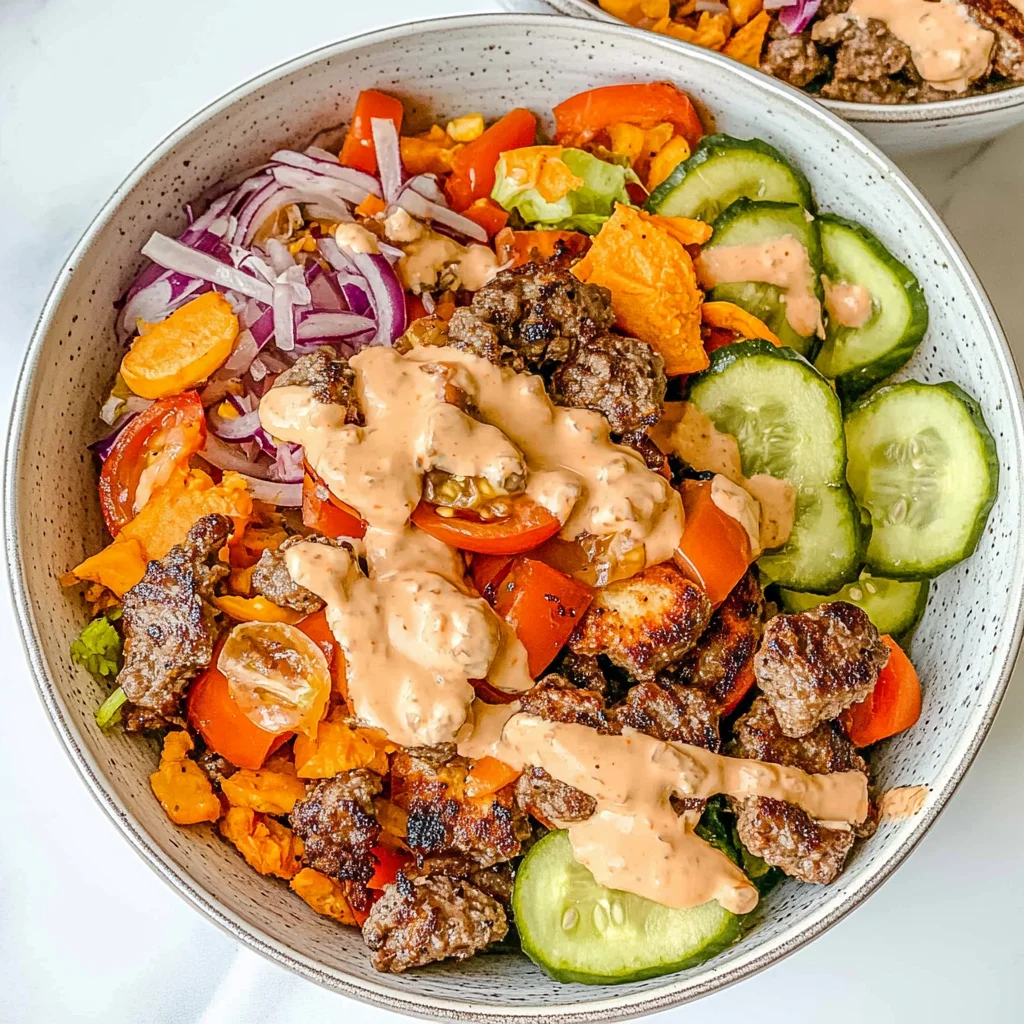 Sweet Potato Burger Bowl: A Cozy, Flavorful Delight