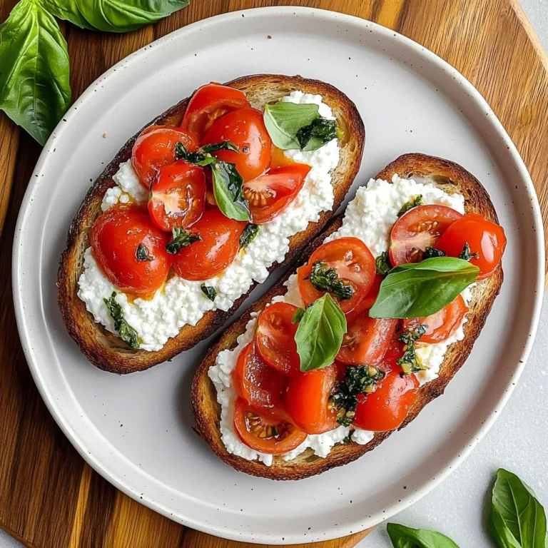 Tomato and Cottage Cheese Toast: Creamy and Flavorful Del…
