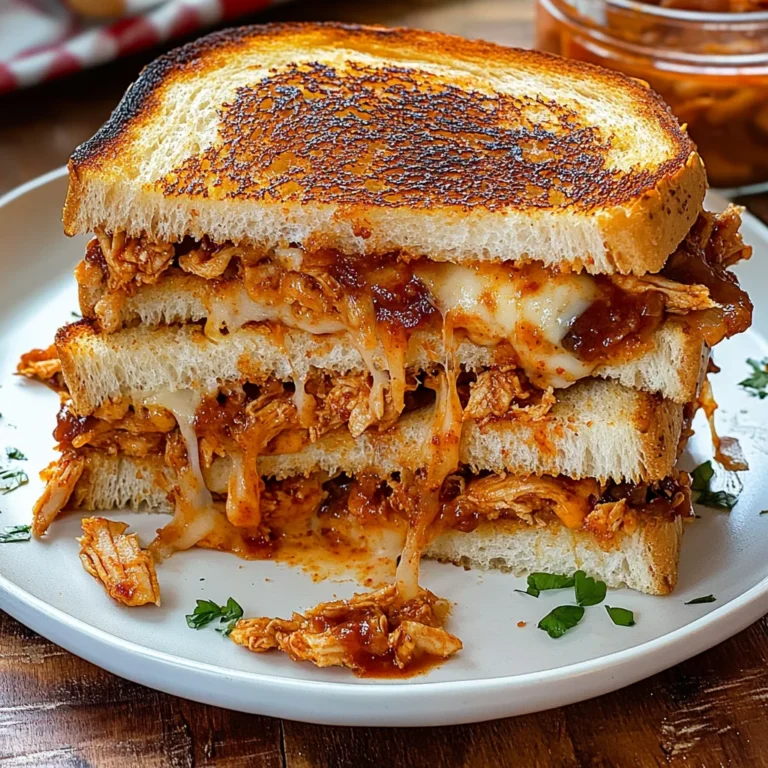 BBQ Chicken Grilled Cheese Sandwich: Cheesy Bliss Awaits