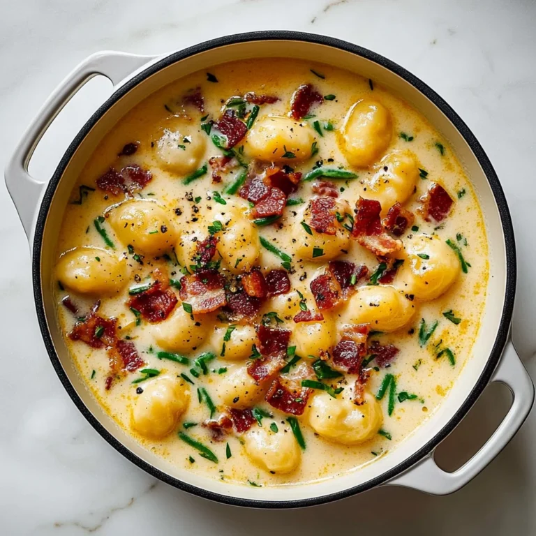 Bacon Cheddar Gnocchi Soup: A Rich and Creamy Comfort Meal