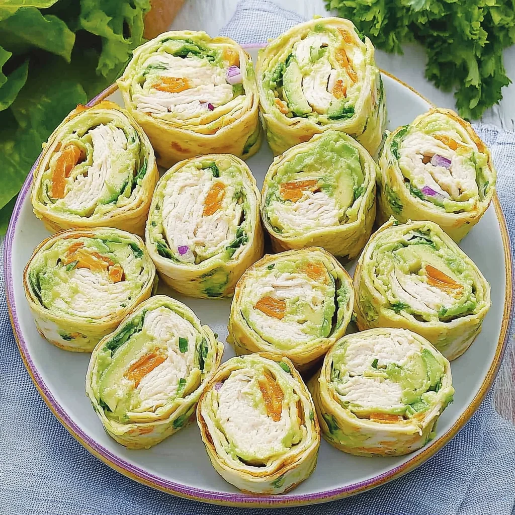 Chicken Avocado Salad Roll Ups: Refreshingly Delicious Bites