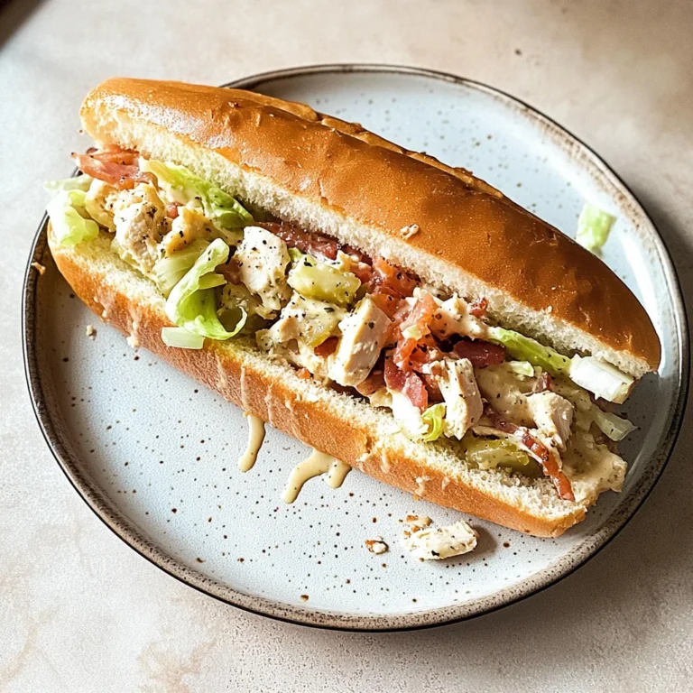 Chopped Chicken Bacon Ranch Sub: Comfort Food Bliss