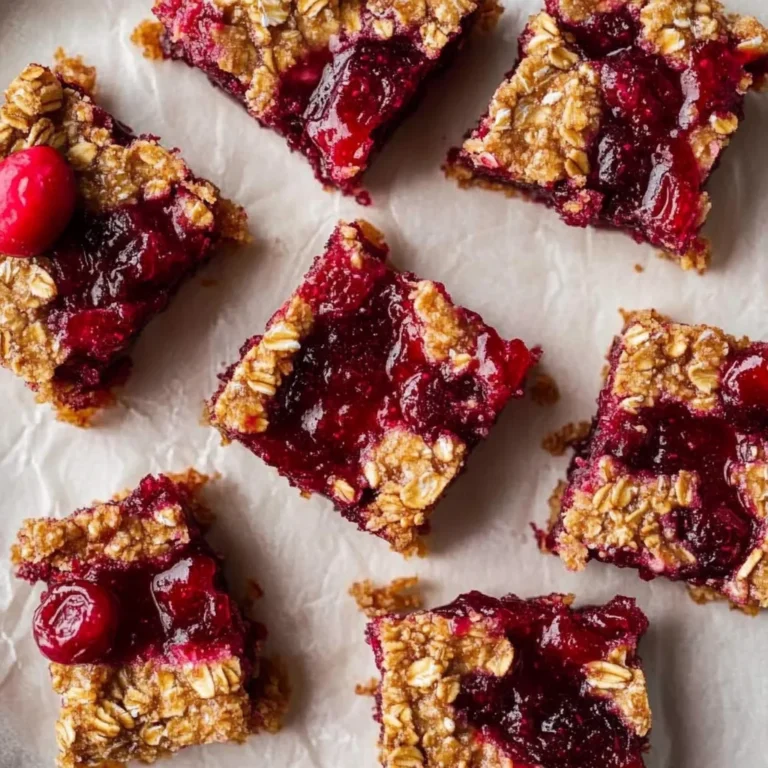 Cranberry Sauce Oat Bars: Chewy and Nourishing Delight