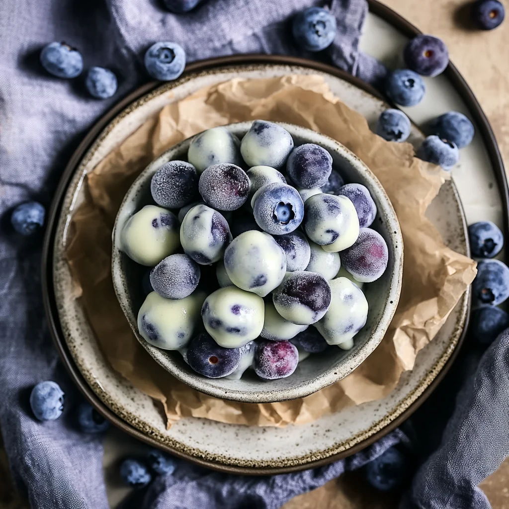 Frozen Yogurt Covered Blueberries: A Sweet Summer Delight