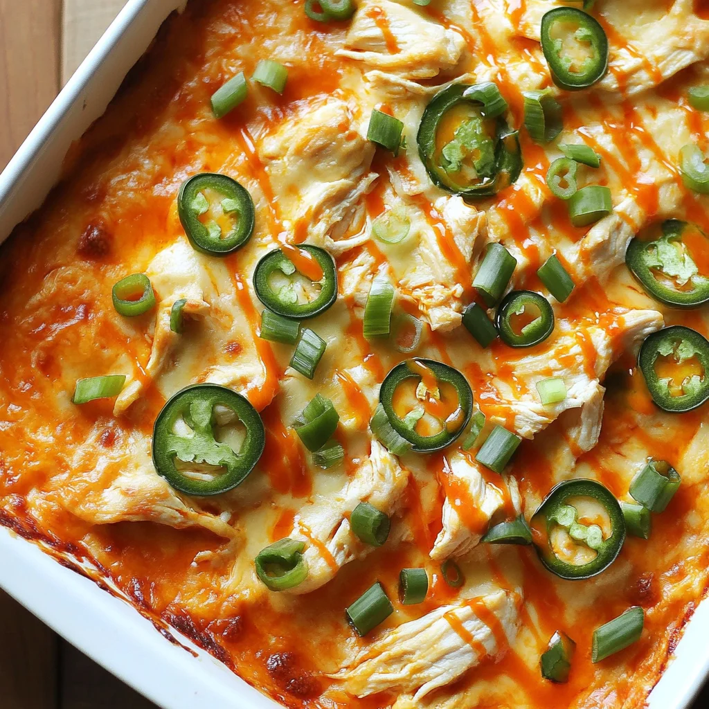 Jalapeño Buffalo Chicken Casserole: Comforting and Flavorful
