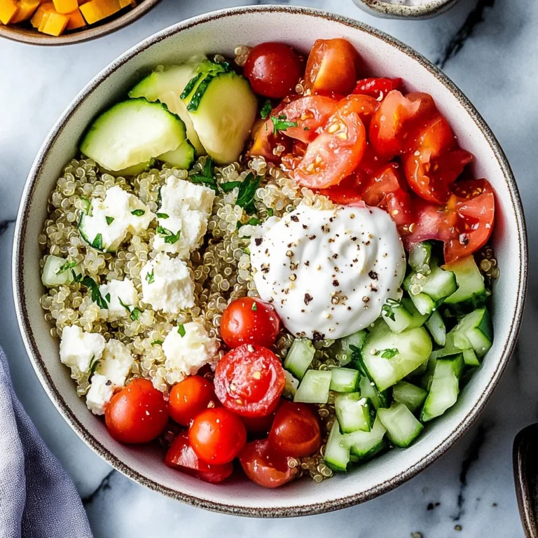 Mediterranean Quinoa Bowl: Fresh and Satisfying Delight