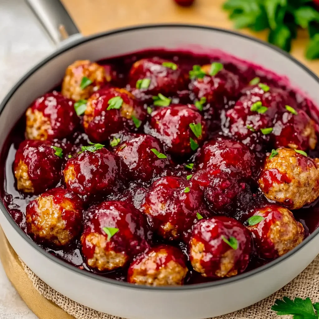 Quick Cranberry Meatballs: Festive and Easy Holiday Treats