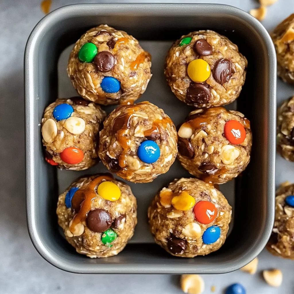 Quick Monster Cookie Protein Balls: Chewy and Satisfying