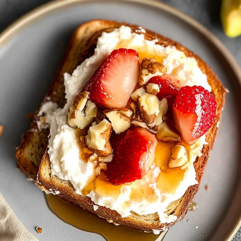 Ricotta Honey Toast: Indulgent and Easy Delight